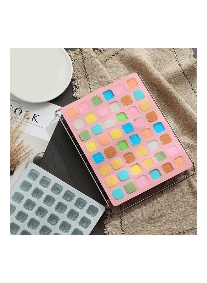 قالب صنع شوكولاتة وكوكيز وثلج من سيليكون آمن غذائيا بتصميم حروف أبجدية ألوان متعددة 18*18*18سم - Image 3