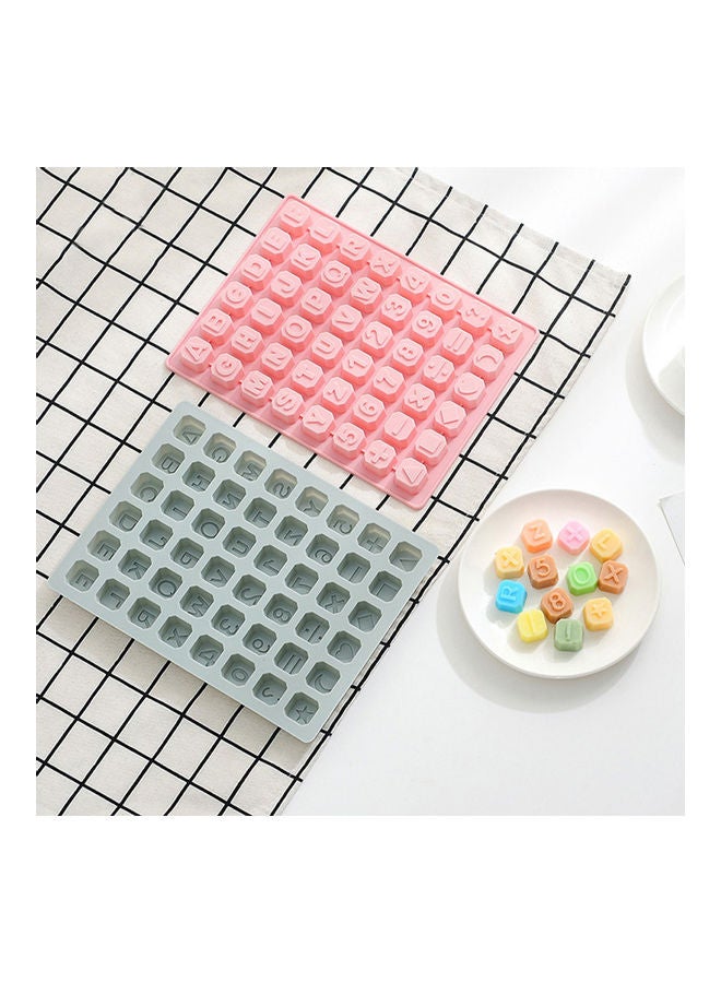 قالب صنع شوكولاتة وكوكيز وثلج من سيليكون آمن غذائيا بتصميم حروف أبجدية ألوان متعددة 18*18*18سم - Image 5