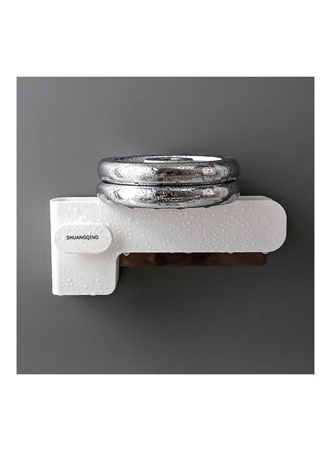 Kitchen Shelves Storage Water Draining Chopsticks Holder Cutter Rest with Suction Cup white 26*26*26cm  - Image 5