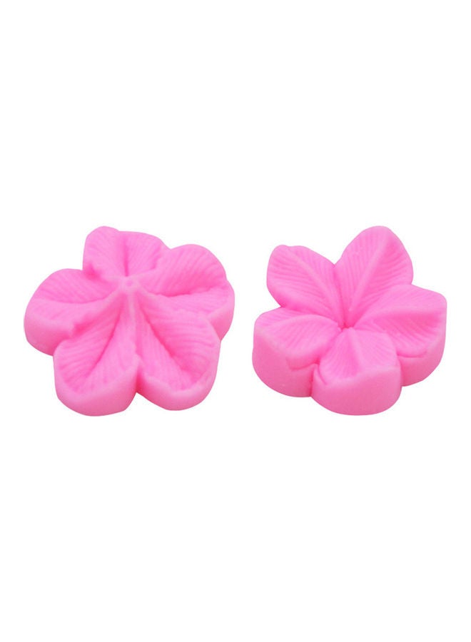 DIY Cake Decorating Plum Blossom Silicone Art Chocolate Fondant Mould Pink 3x3x3cm - Image 1
