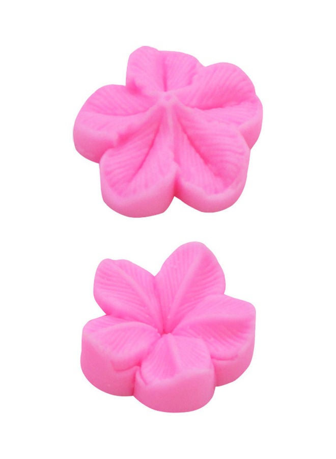 DIY Cake Decorating Plum Blossom Silicone Art Chocolate Fondant Mould Pink 3x3x3cm - Image 4