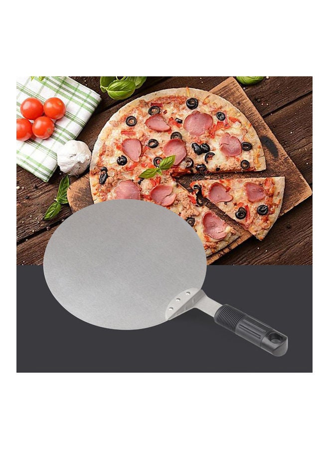 Kitchen Round Stainless Steel Pizza Transfer Shovel Pizza Peel Bakers Paddle Tray Oven Cake Blade multicolor 53*53*53cm  - Image 2