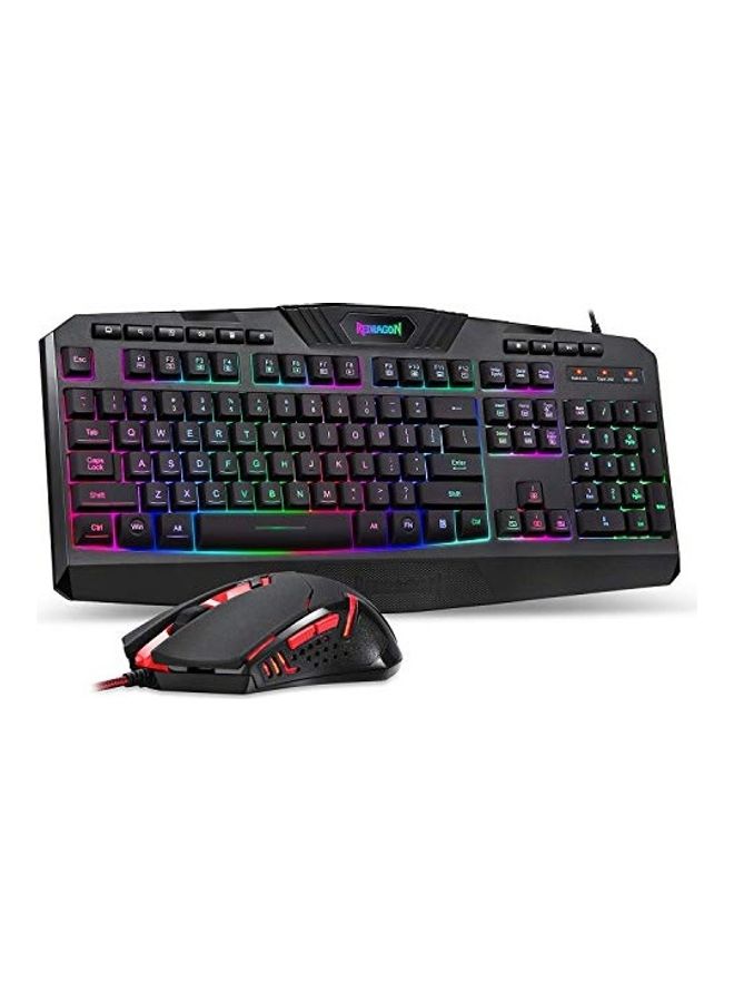 REDRAGON S101 VAJRA USB Gaming Keyboard, CENTROPHORUS USB Gaming Mouse, Keyboard Set QWERTY layout  - Image 1