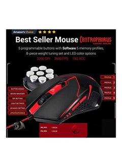 REDRAGON S101 VAJRA USB Gaming Keyboard, CENTROPHORUS USB Gaming Mouse, Keyboard Set QWERTY layout  - Image 4