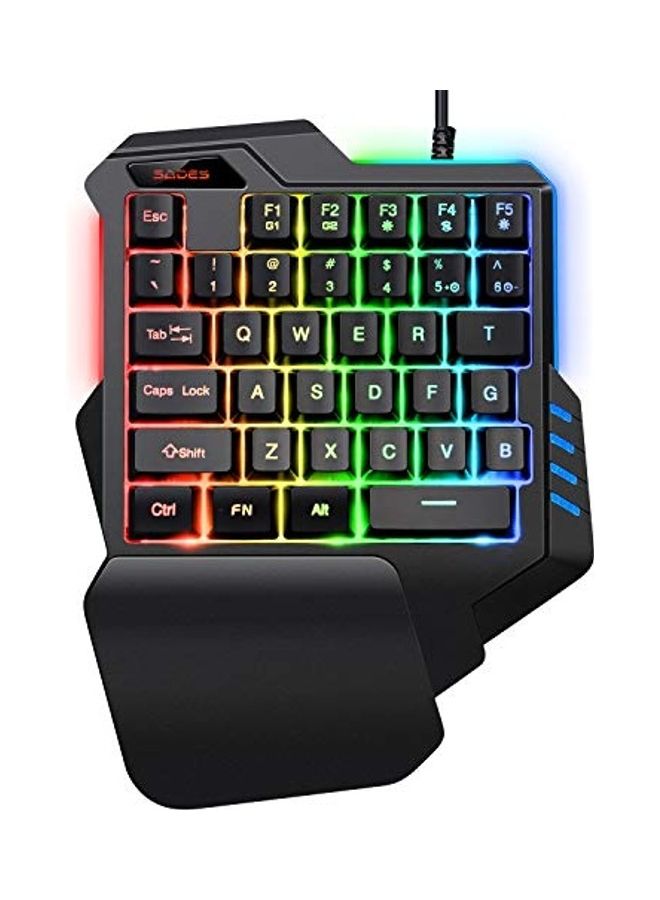 Sades One-Hand Gaming 35 Keys Keyboard - wired  - Image 1
