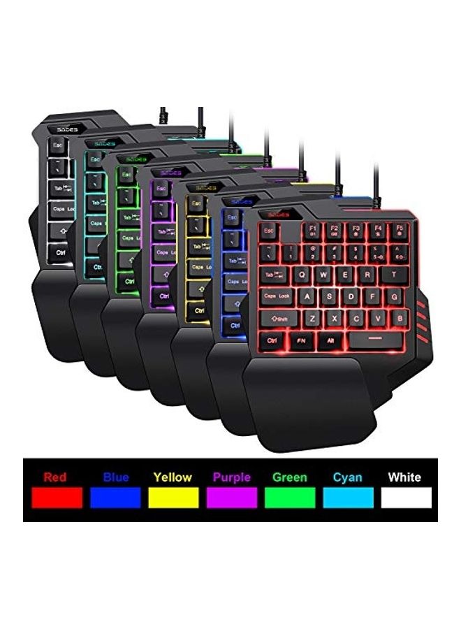 Sades One-Hand Gaming 35 Keys Keyboard - wired  - Image 4
