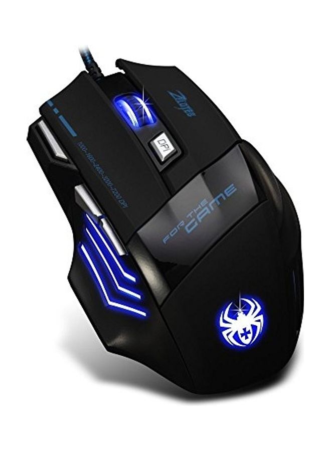 ZELOTES - 7200 DPI 7 Buttons Professional LED Optical Wired Gaming Mouse - Image 1