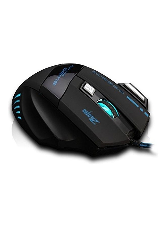 ZELOTES - 7200 DPI 7 Buttons Professional LED Optical Wired Gaming Mouse - Image 1