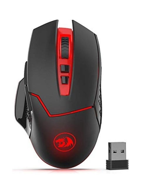 Redargon M690-1 Wireless Gaming Mouse with DPI Shifting, 2 Side Buttons, 2400 DPI, Ergonomic Design, 8 Buttons-Black