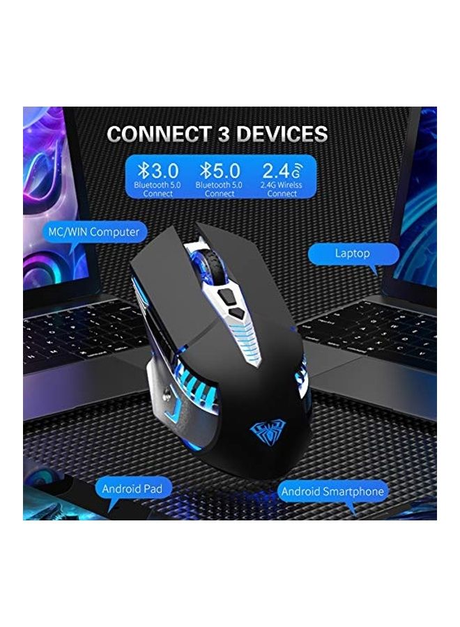 AULA - SC200 800mAh Rechargeable Bluetooth Wireless Mouse - Image 1