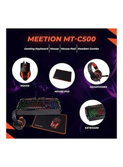 Meetion Gaming Keyboard And Mouse Add With Gaming Headset - wired  - Image 3