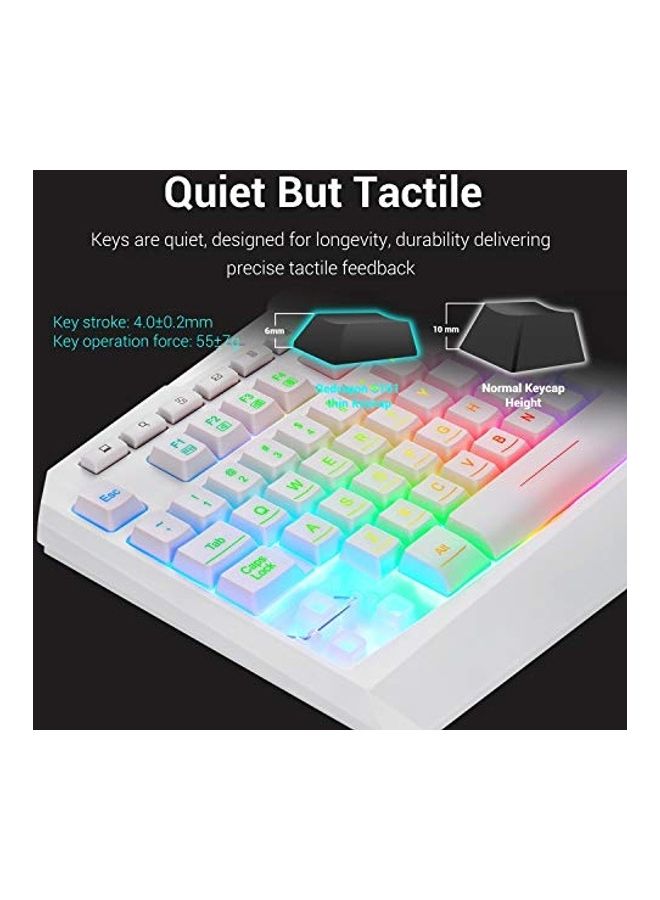 REDRAGON - S101 Wired Multimedia Keys Wrist Rest Gaming Keyboard - Image 1
