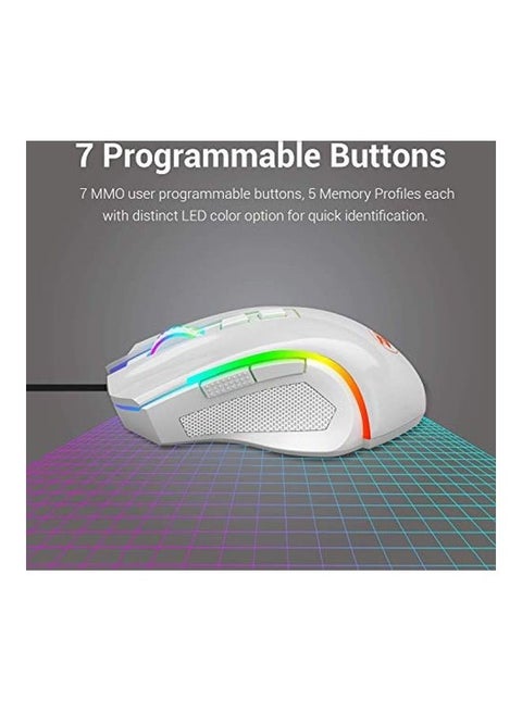 M602 RGB Wired Griffin Programmable Gaming Mouse