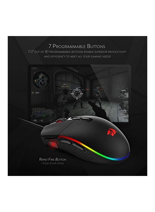 REDRAGON - M719 Invader Wired Optical Gaming Mouse - Image 1