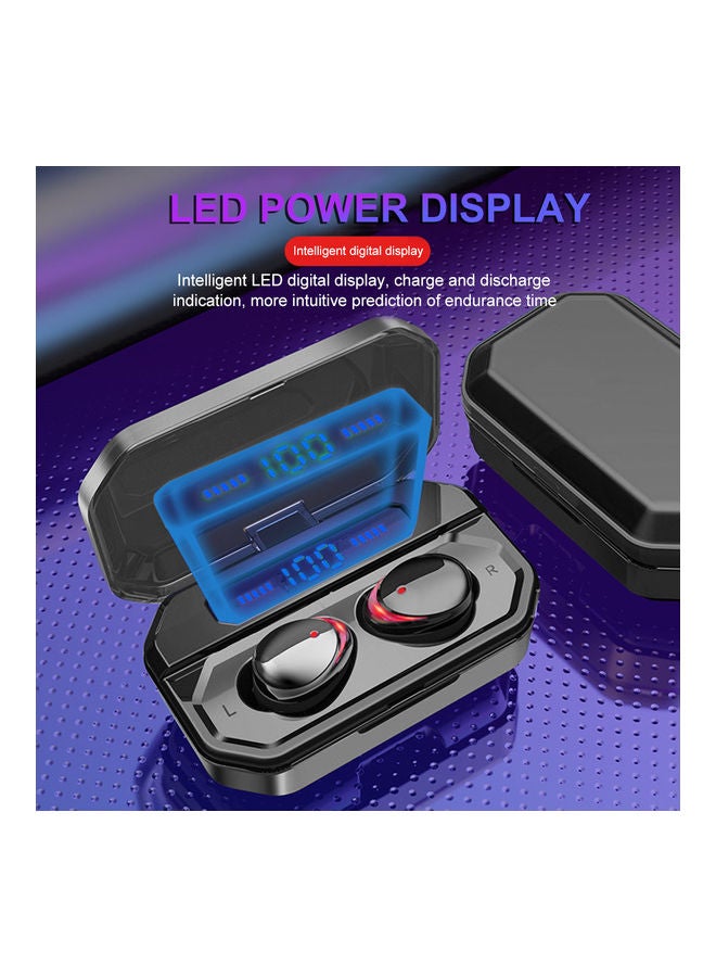 F8 Wireless Bluetooth Touch Control Stereo Earbuds Black - Image 3