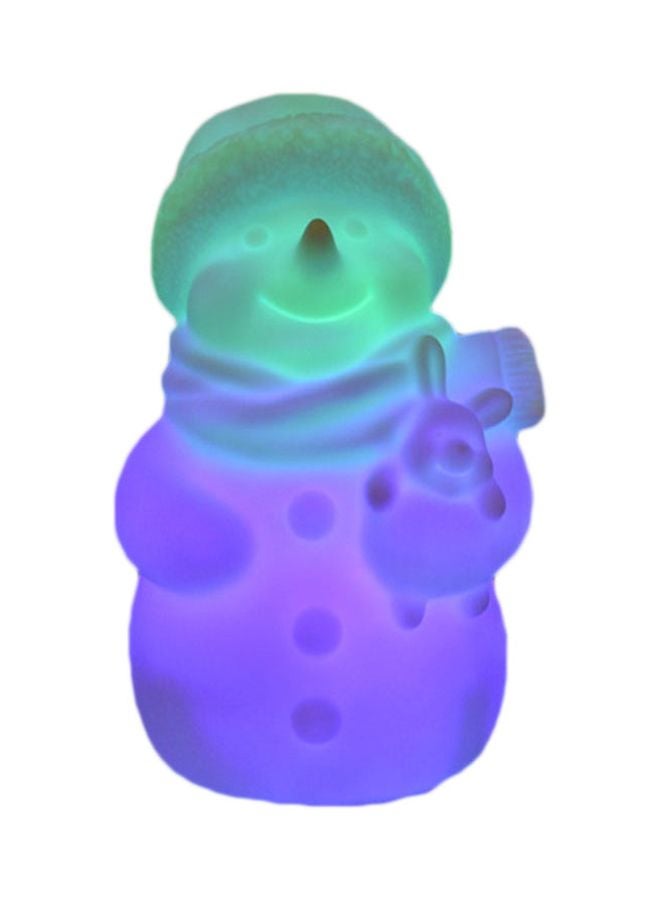 جلو لايف مصباح LED على شكل رجل الثلج أزرق / أخضر / أرجواني 18سم