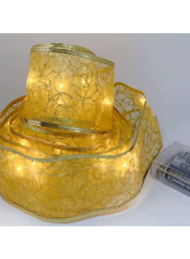 GLOW LIFE Ribbon LED Light Gold 2meter