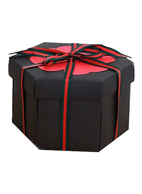 Novelty DIY Surprise Explosion Box Black/Red 23.6x22.2x6.6cm