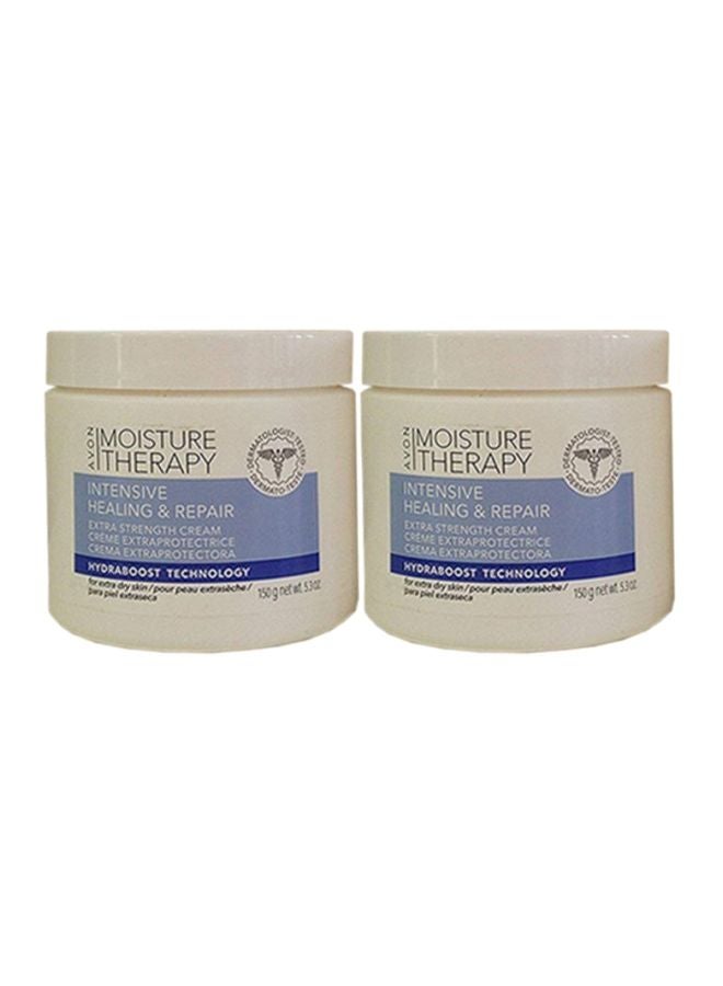 AVON Pack Of 2 Moisture Therapy Intensive Healing And Repair Extra Strength Cream 2x150grams - Image 1