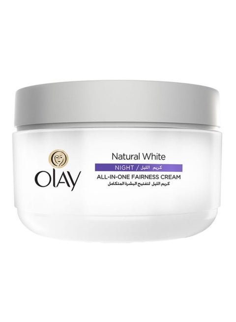 Natural White All-In-One Fairness Night Cream Natural White 50grams
