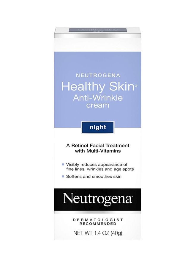 Neutrogena - Healthy Skin Anti Wrinkle Cream Night 1.40 Oz 1.4ounce - Image 1