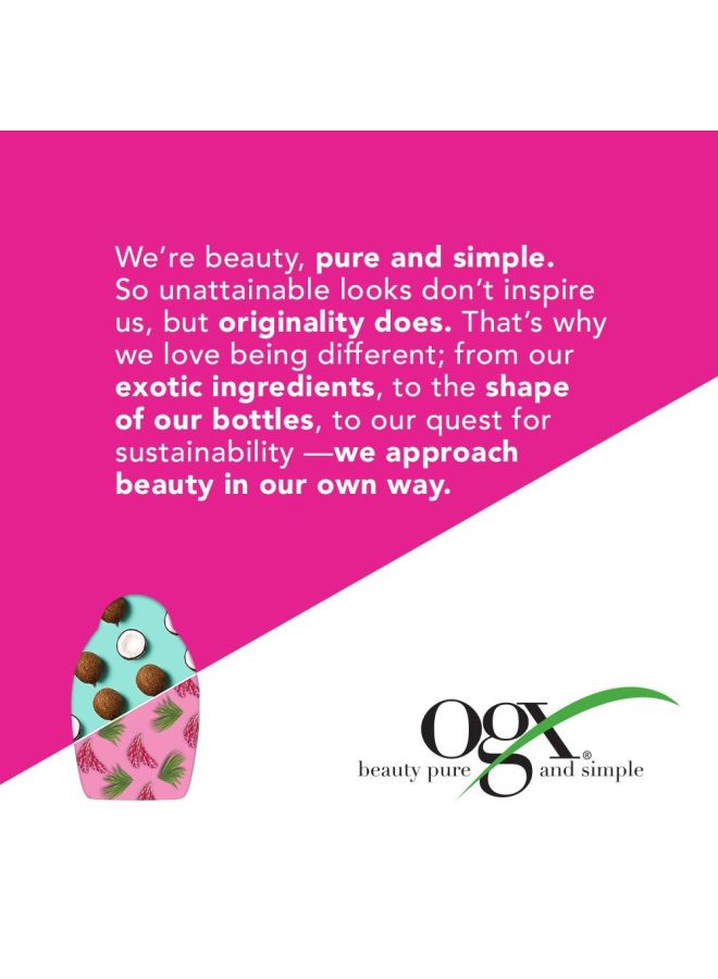 أو جي إكس شامبو بزيت الكيراتين لمكافحة التقصف 385ملليلتر - Image 4