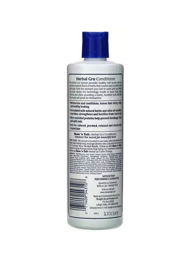 Mane 'n Tail Straight Arrow Herbal Grow Conditioner Clear 355ml - Image 2