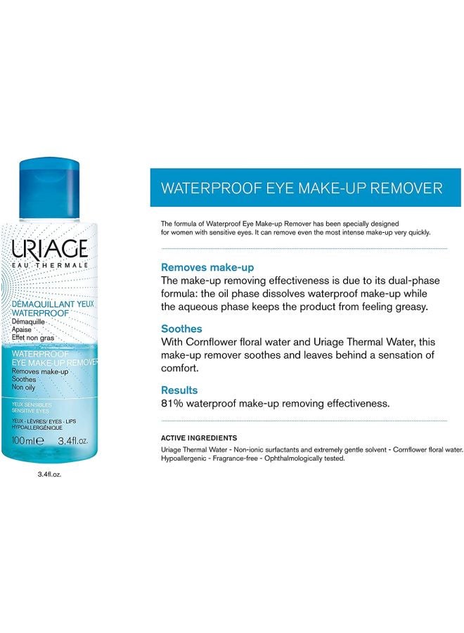 Uriage - Water-Proof Eye Make-Up Remover 100 Ml - Image 1