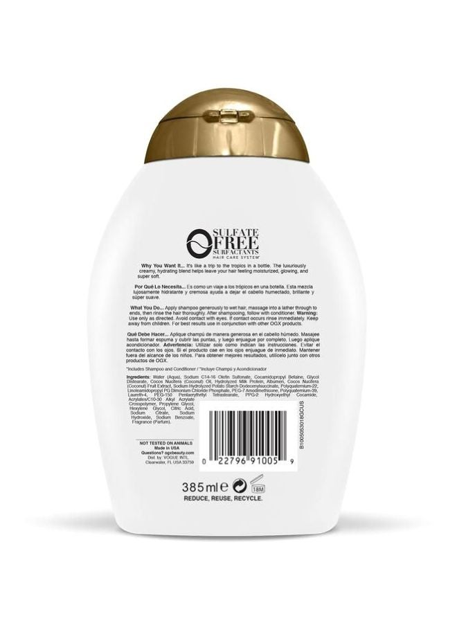 Ogx Nourishing Coconut Milk Shampoo 385ml - Image 2