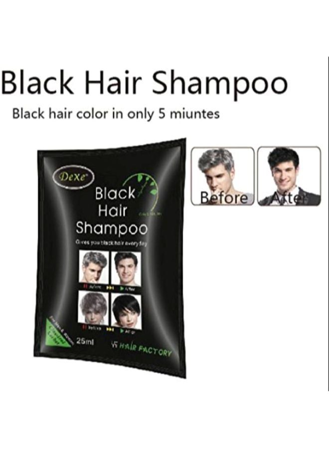 Dexe - Pack Of 2 Black Hair Shampoo 50ml - Image 1