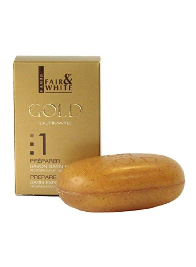 Fair and White Gold Ultimate Satin Exfoliating Bar Soap 200grams  - Image 2