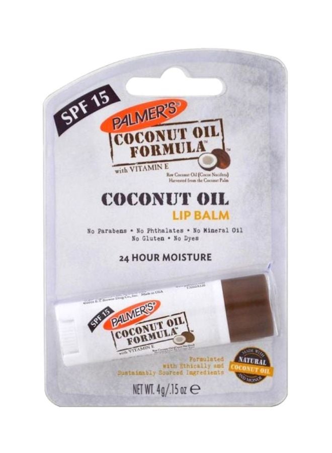 بالمرز زبدة الشفاه بتركيبة زيت جوز الهند مع عامل حماية من الشمس SPF15 بني 4جرام - Image 3