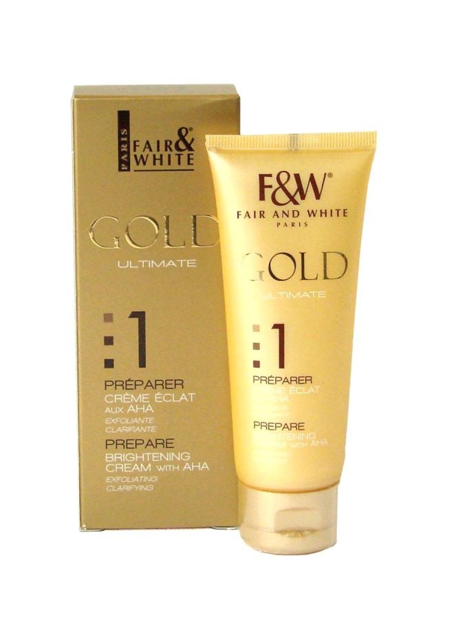 Fair and White Gold Ultimate Prepare Brightening Cream With Aha 75ml  - Image 1