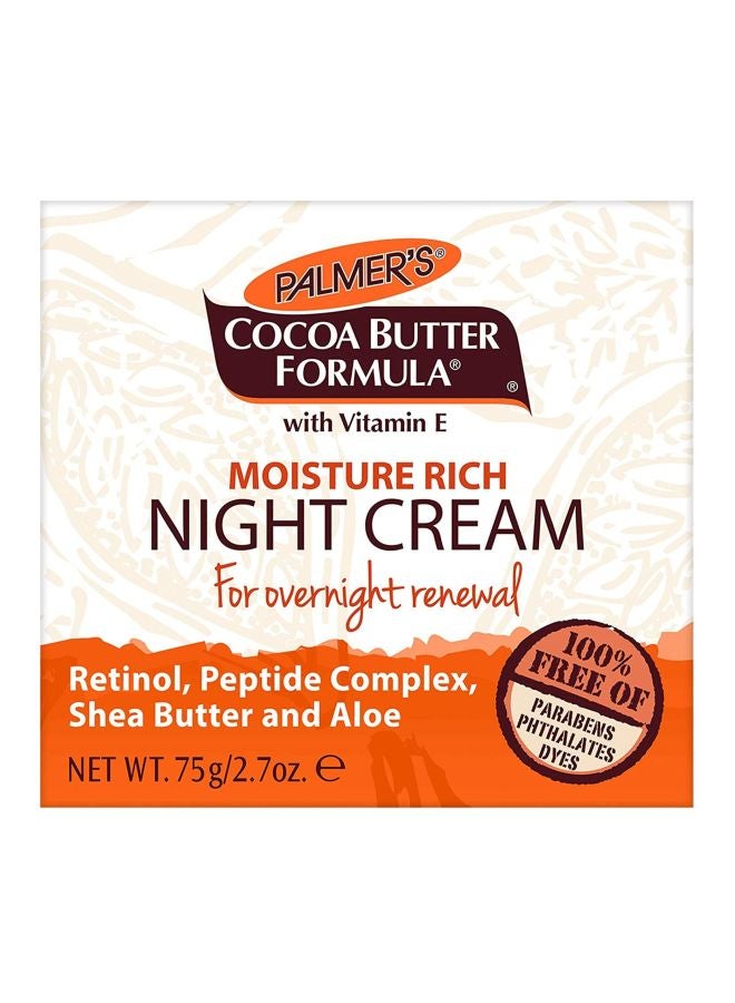 PALMER'S Pack Of 2 Cocoa Butter Formula Moisture Rich Night Cream 2x75grams  - Image 2