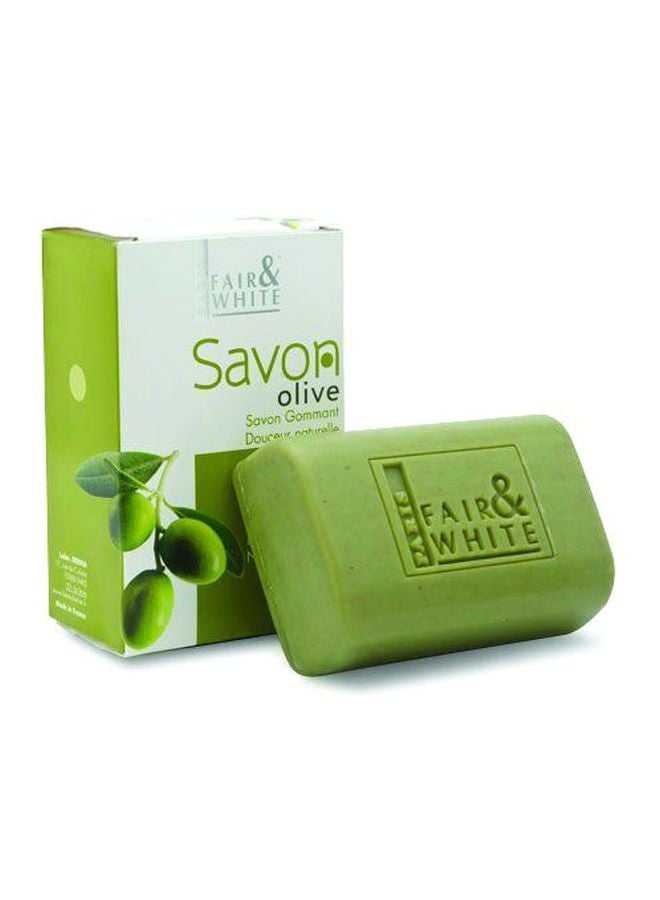 Fair and White - Savon Gommant Olive Soap 200grams - Image 1