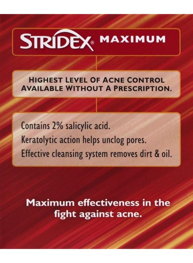 Stridex Pack Of 3 Single-Step Maximum Acne Pads  - Image 4