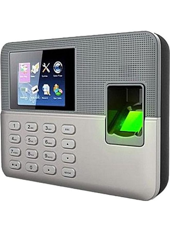 ZKTeco - Professional Fingerprint Time Attendance Recorder Grey - Image 1