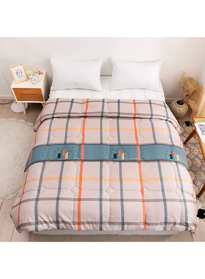 RISHAHOME Smalt Blue King Size Comforter Microfiber Multicolour  - Image 1