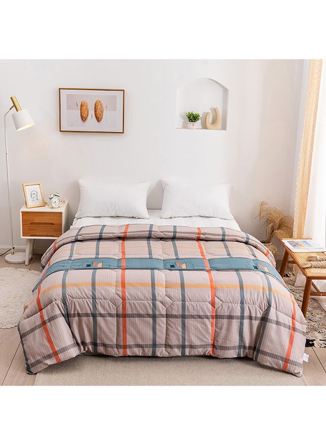 RISHAHOME Smalt Blue King Size Comforter Microfiber Multicolour  - Image 2