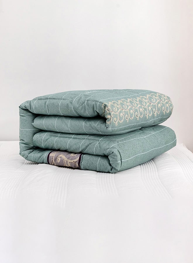 RISHAHOME Green Spring Queen Size Comforter Microfiber Multicolour  - Image 3