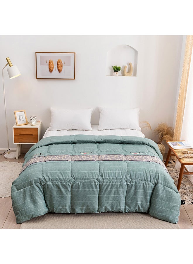 RISHAHOME Green Spring King Size Comforter Microfiber Multicolour  - Image 2
