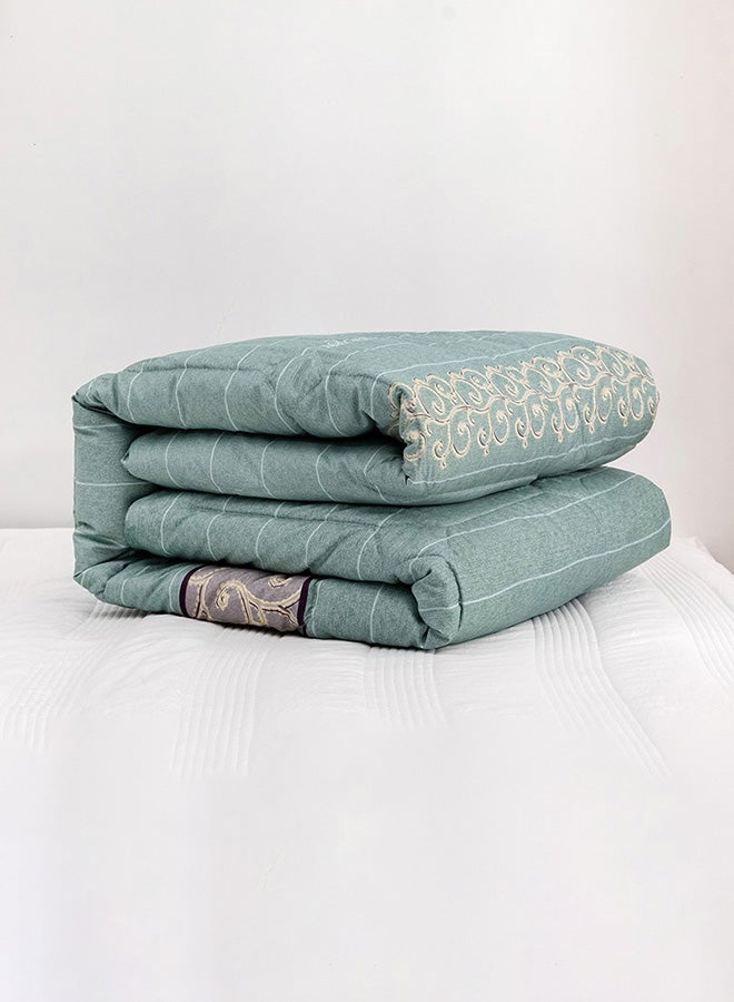 RISHAHOME Green Spring King Size Comforter Microfiber Multicolour  - Image 3