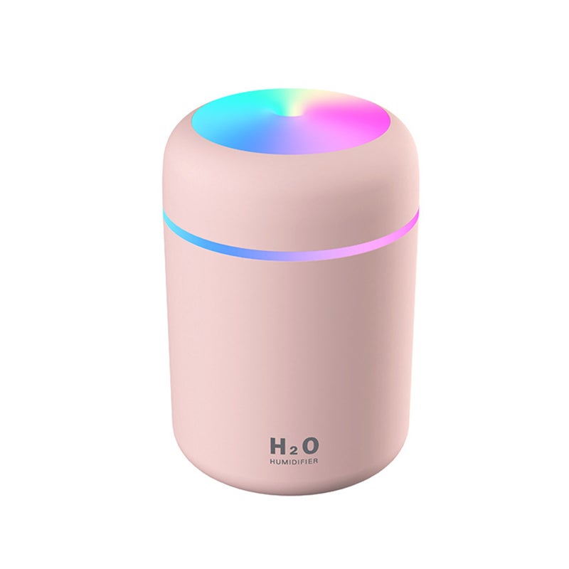 300ml LED Mist Humidifier Pink - Image 5