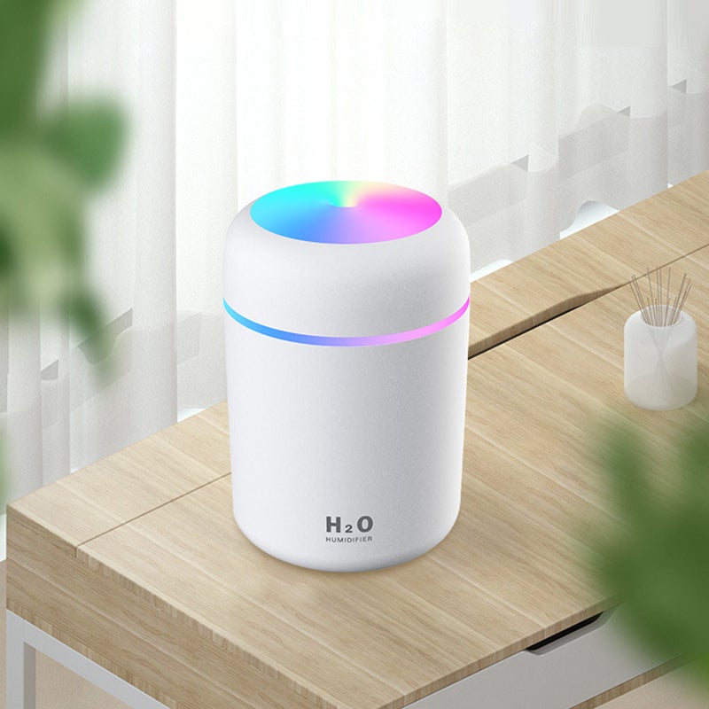300ml LED Mist Humidifier Pink - Image 3