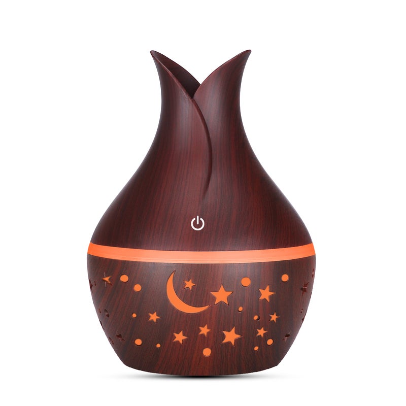 300ml LED Lamp Humidifier Dark Brown - Image 4
