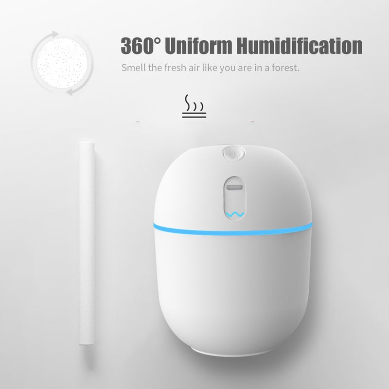 220ml Colourful LED Light Mist Essential Oil Diffuser Green - Image 2