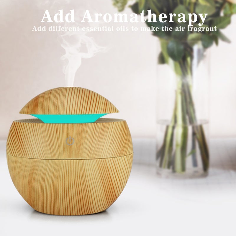 موزع زيوت عطرية للعلاج العطري مزود بمنفذ USB سعة 130 مل بني داكن - v1605182205/N41830933A_3