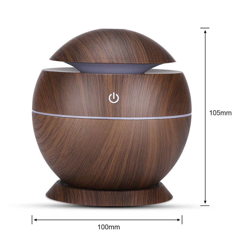 موزع زيوت عطرية للعلاج العطري مزود بمنفذ USB سعة 130 مل بني داكن - v1605182211/N41830933A_4