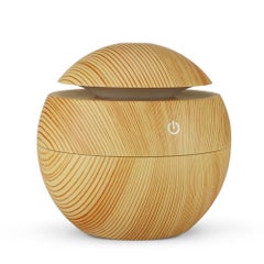 ماركة غير محددة موزع زيوت عطرية للعلاج العطري يعمل عن طريق منفذ USB وبسعة 130 مل البني الفاتح  - Image 1
