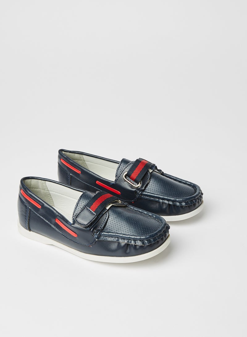 ZAHA - Stylish Synthetic Slip-On Casual Shoes Navy Blue - Image 1